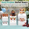 NoderLoya NoderLoya 6Pcs Buffet Risers,Food Risers for Buffet Table Display