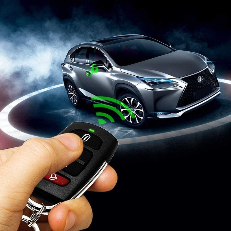MACHSWON Remote Car Anti-theft Alarm Black Vehicle Theft Protection System