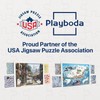 Playboda 1000 Pieces Rotating Plastic Puzzle Board with Drawers and