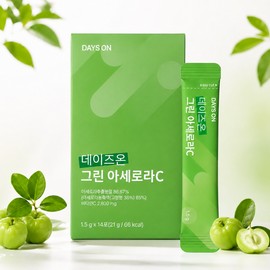 Days On Green Acerola C Naturally Derived Vitamin C Stick 14 Packets Refreshing Daily Care Home Shopping / 데이즈온 그린 아세로라C 천연 유래 비타민씨 스틱 14포 상큼한 데일리케어 홈쇼핑