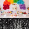 4 Pack 29x108 In Silver Foil Fringe Tinsel Table Skirts