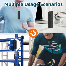 VSYSTO 1080P Body Camera with 64GB, WiFi, Magnetic Suction Bracket Design, Loop Recording, Portable Mini Camera Used for Daily Records, Meetings, Cycling, Security, Law Enforcement