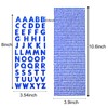 3 Sheets Glitter Alphabet Stickers and 1 Sheet Rhinestones -