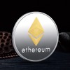 QUEAMBLER Ethereum ETH Coin Commemorative Coin, Physical Cryptographic Blockchain for