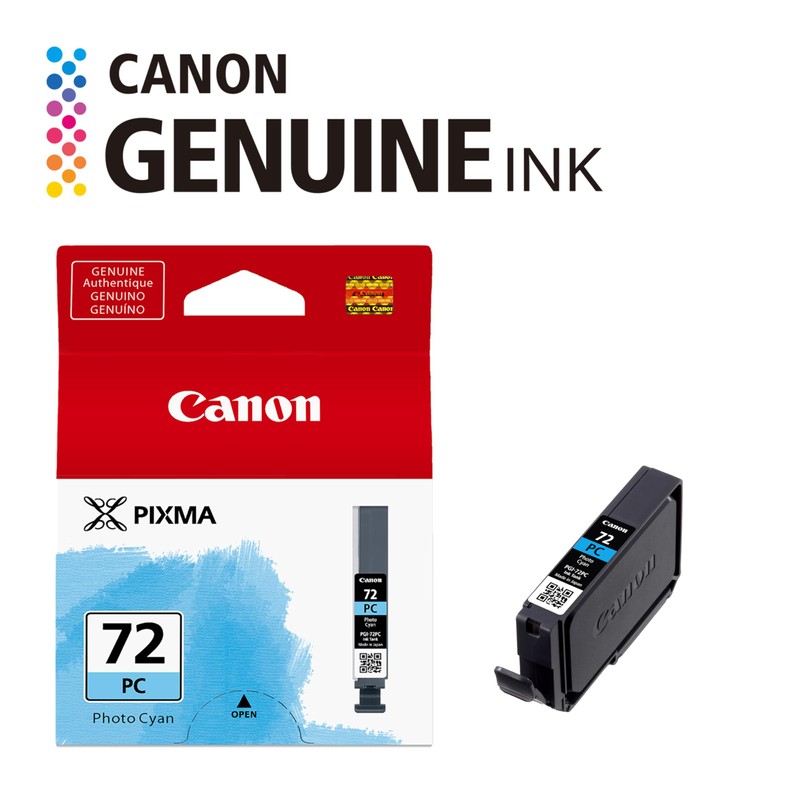 Canon PGI-72 Genuine Photo Cyan Ink Tank, Compatible with PIXMA