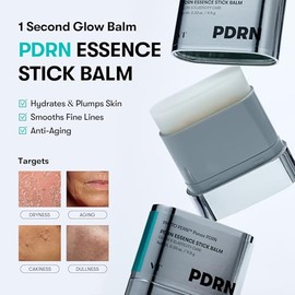 VT COSMETICS PDRN Essence Stick Balm, PDRN Collagen Multi Wrinkle Stick, All-in-One Eye & Neck Treatment, Glow Makeup Base & Face Treatment Balm, Plum