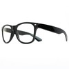 Skeleteen Retro Nerd Costume Glasses - Oversized Black Hipster Eyeglasses