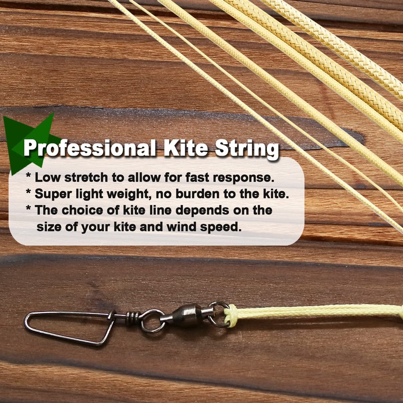 9KM DWLIFE Kevlar Kite String, 100lb 1000Ft, Twisted Kevlar Line,