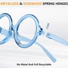 GTSY Round Reading Glasses with Screwless Spring Hinges Metalless 6