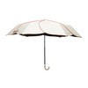 Francfranc Bi-Color Piping Folding Umbrella, 18.5 inches (47 cm), For