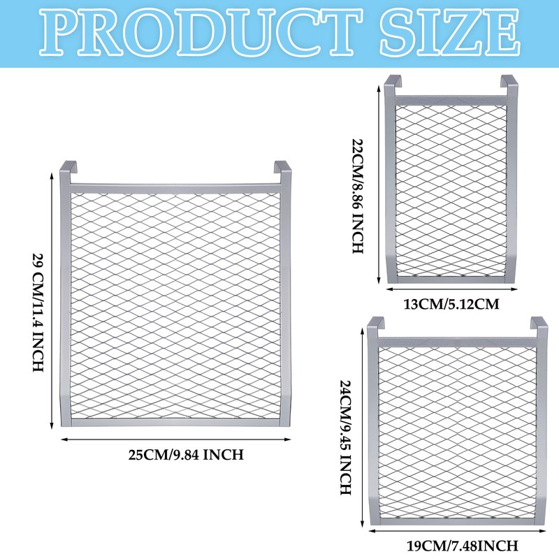 CraftyDream Paint Roller Grid 3 Pack 4 Sided Metal Paint