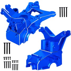 BRCatWPark RC Aluminum Front Rear Upper Gearbox Covers & Shock Tower Upgrades Part for 1/10 Granite/Senton/Big Rock 3S BLX(Mega550),1/8 Typhon 3S BLX(Mega550),Replace Part#AR320399,Navy Blue