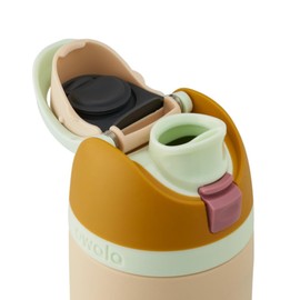 Owala FreeSip Insulated Stainless Steel Water Bottle with Straw for Sports and Travel, BPA-Free, 24-oz, Orange/Tan (Water in The Desert)