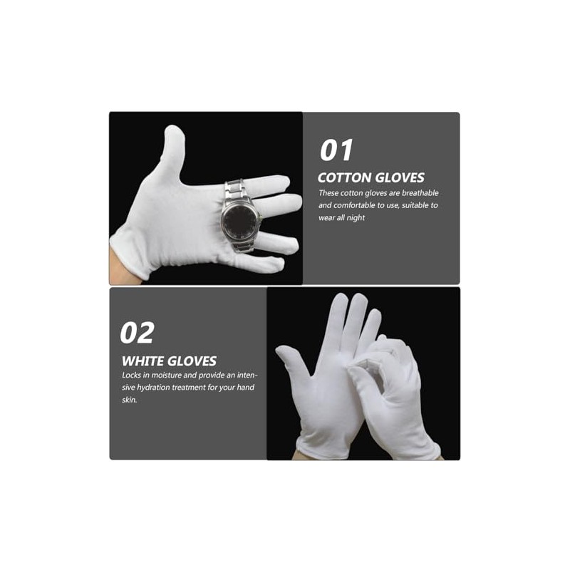 Guantes De Algodón 15 Pares De Guantes De Algodón es