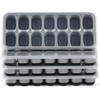 Ice Cube Tray 4 Pack, Easy-Release & Flexible 56 pcs