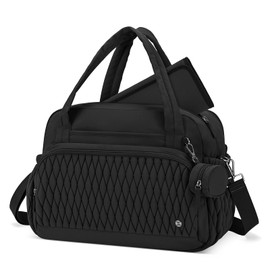 Telena Diaper Bag Tote, Travel Diaper Bag Crossbody Large Capacity Hospital Bag for Women Labor Delivery Baby Diaper Bag with Pacifier Case Black