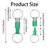 Wohlstand 3 pieces removable key rings, quick release key rings,