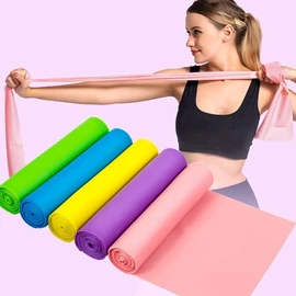 0.45 Yoga Band Elastic Latex Rubber Exercise Stretching Pilates / 0.45 요가밴드 탄력라텍스고무운동 스트레칭 필라테스