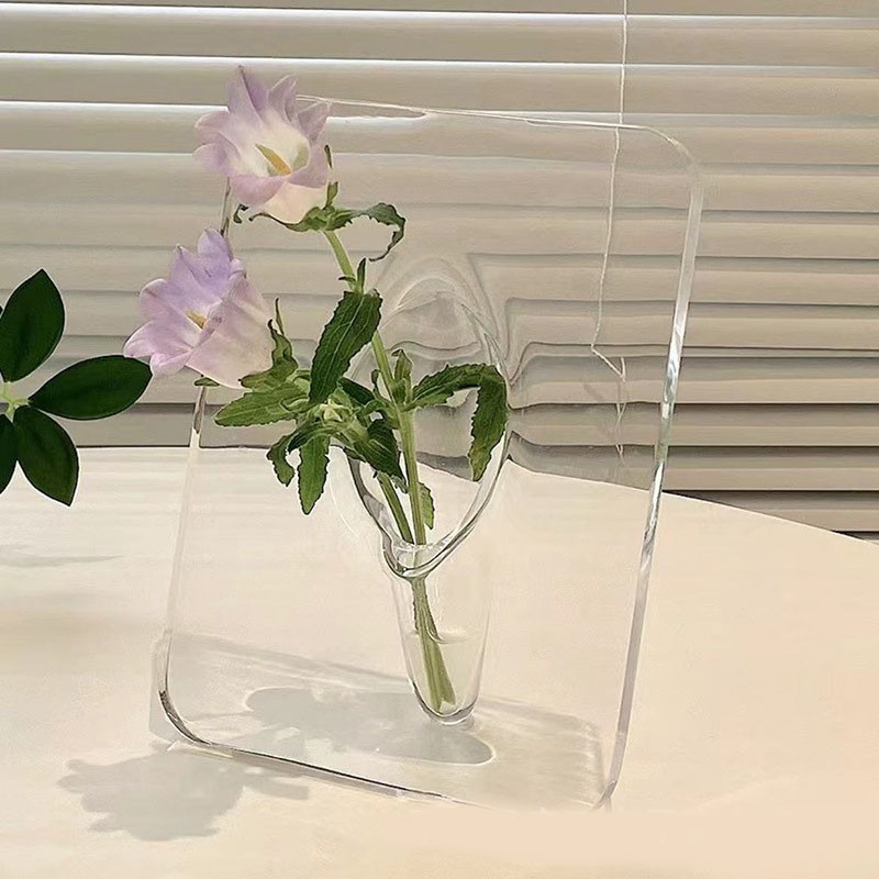 Art Photo Frame Vase Resin Multi Functional Hydroponic Flower Vase