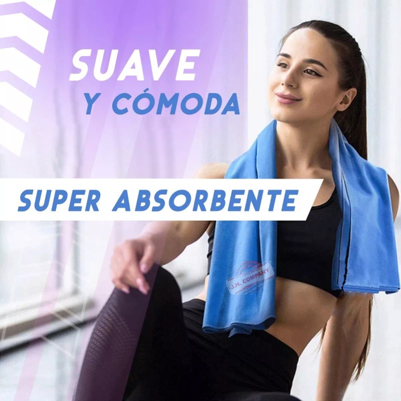 J.H. Company Toalla Microfibra Natacion Gym Playa Grande 128x80 Cm