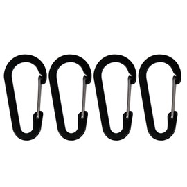 Pack of 4 Carabiner Hooks Sturdy Aluminum D Clips Durable and Rustproof Carabiners Perfect for Outdoor Activities Rust Resistant Carabiner
