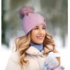 Compagno Knitted Hat Women's Bobble Hat Winter Hat Norway Winter