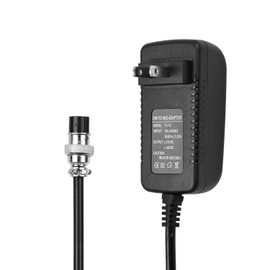 Mixing Console Mixer Power Supply AC Adapter 15V 230mA Universal 4-Pin Round Connector for 16 Channels or Below Mixing Consoles Replacement Accessories 100-240V Input US Plug