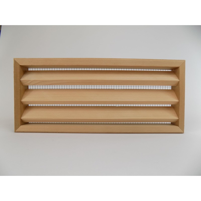 Miller Shingle Clear Cedar Foundation Vent with Louvers - 16