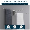 Angle Simple Swivel Hand Towel Rack 3 Bars Polished Chrome,