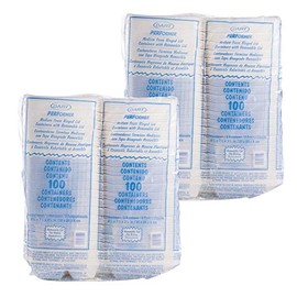 DART DART 85HT3R Med Perforated 3 Comp Foam Hinged Container, 8.5 Inches (Case of 200), original version,White