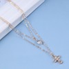 Inateannal Boho Layered Cross Choker Necklace Rhinestone Cross Pendant Necklace