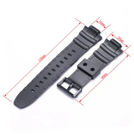 WRISTARMOR Resin Band Replacement for Caiso MCW-100H/WS-220/HDD-S100 Watch Strap