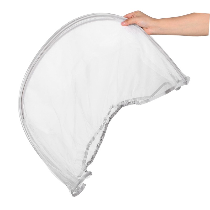 SHOWERORO Bassinet Cover with Zipper Lightweight Crib Tent for Sleeping
