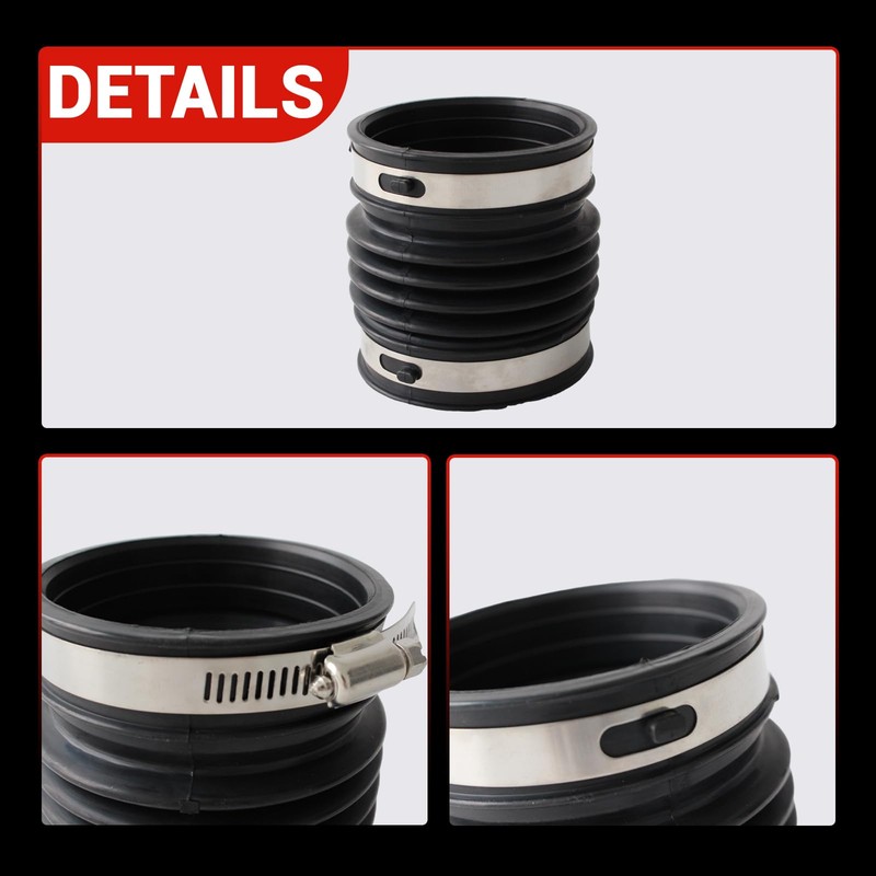 Auceramic Air Intake Hose w/Clamps Fit For 2005-2010 Jeep Grand