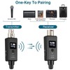 Wireless Microphone System Transmitter Receiver for Dynamic Microphone Audio Mixer