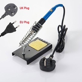 Soldering Iron Kit, 60W 12-in-1 Adjustable Temperature 220-480°C Welding Tools with ON/Off Switch, 5 Soldering Tips, Desoldering Pump, Solder Wire, Tweezer, Wire Stripper Cutter, Stand, Tool Bag