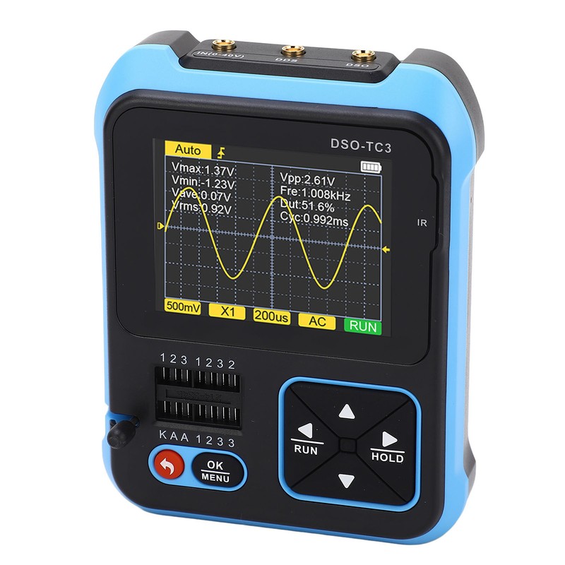 Handheld Portable Digital Oscilloscope Transistor Checker Tester Inductance Capacitance Resistance