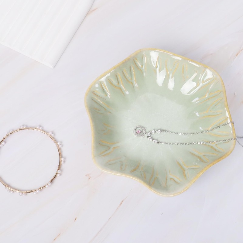 Ceramic Trinket Dish Small Jewellery Tray Ring Dish, Decorative Trinket