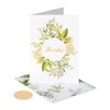 Papyrus Thank You Cards with Envelopes, Simple Leaf (14-Count)