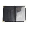 Passport Holder Leather Wallet Black