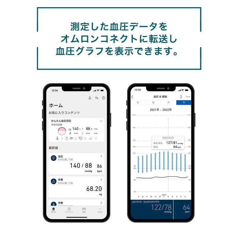 オムロン 上腕式血圧計 HEM-7600シリーズ ブラック HEM-7600T-BK