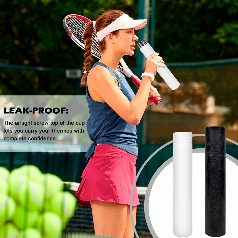 ChezMax Slim Stainless Steel Insulated Water Bottle Travel Cup Sports