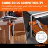 Jorgensen 6-5/8" Ratcheting Table Clamp, Quick Release Track Saw Clamp,