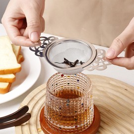2 Pcs Filter Tea Mesh ine Mesh Tea Strainers with Bowl Stainless Steel Tea Strainer Mesh Tea Filter Mini Tea Fine Sieve Ideal for Loose Tea Juice Coffee Filter