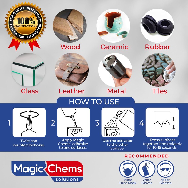 Magic Chems CA Glue Accelerator Spray (6 x 16.9 fl