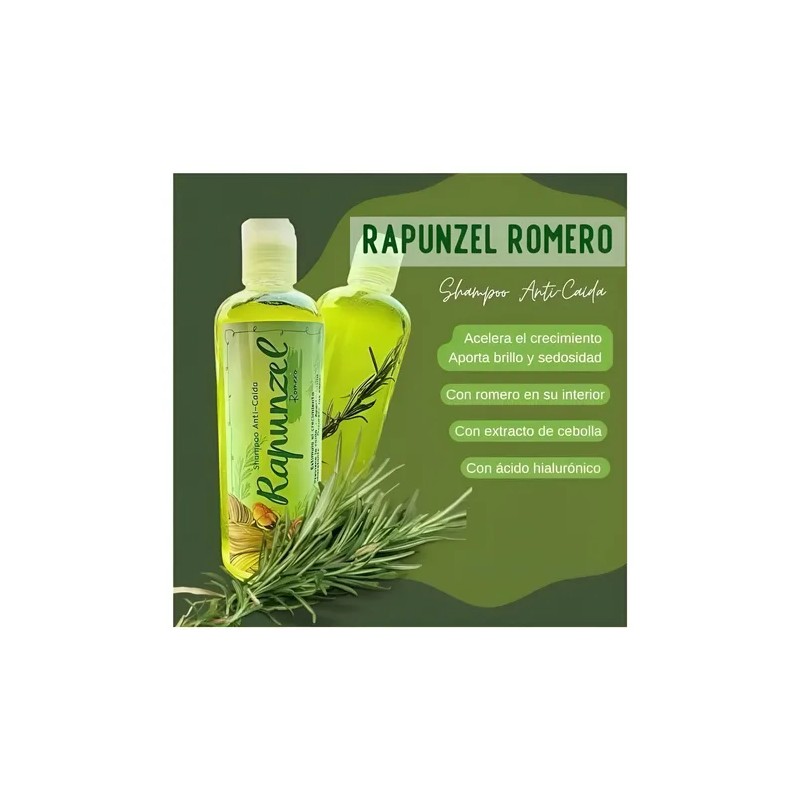 Shampoo Anticaida Romero Extracto Cebolla Hialurónico 500ml
