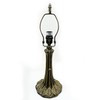 Tiffany Lamp Holder, Lamp Base, Antique Brass, Alloy, 1-Zipper Lamp