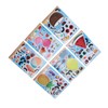36PCS Facial Stickers for Kids Cartoon Hawaiian Beach Theme Sticker