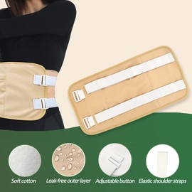 DANLIKT Castor Oil Pack, Reusable Castor Oil Pack Wrap Organic with Velcro Waist Belt for Liver Detox, Castor Oil Pack Kit (Oil Not Included)