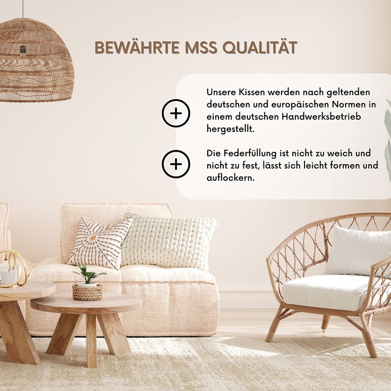 MSS Small Sofa Cushions and Cushion Size: